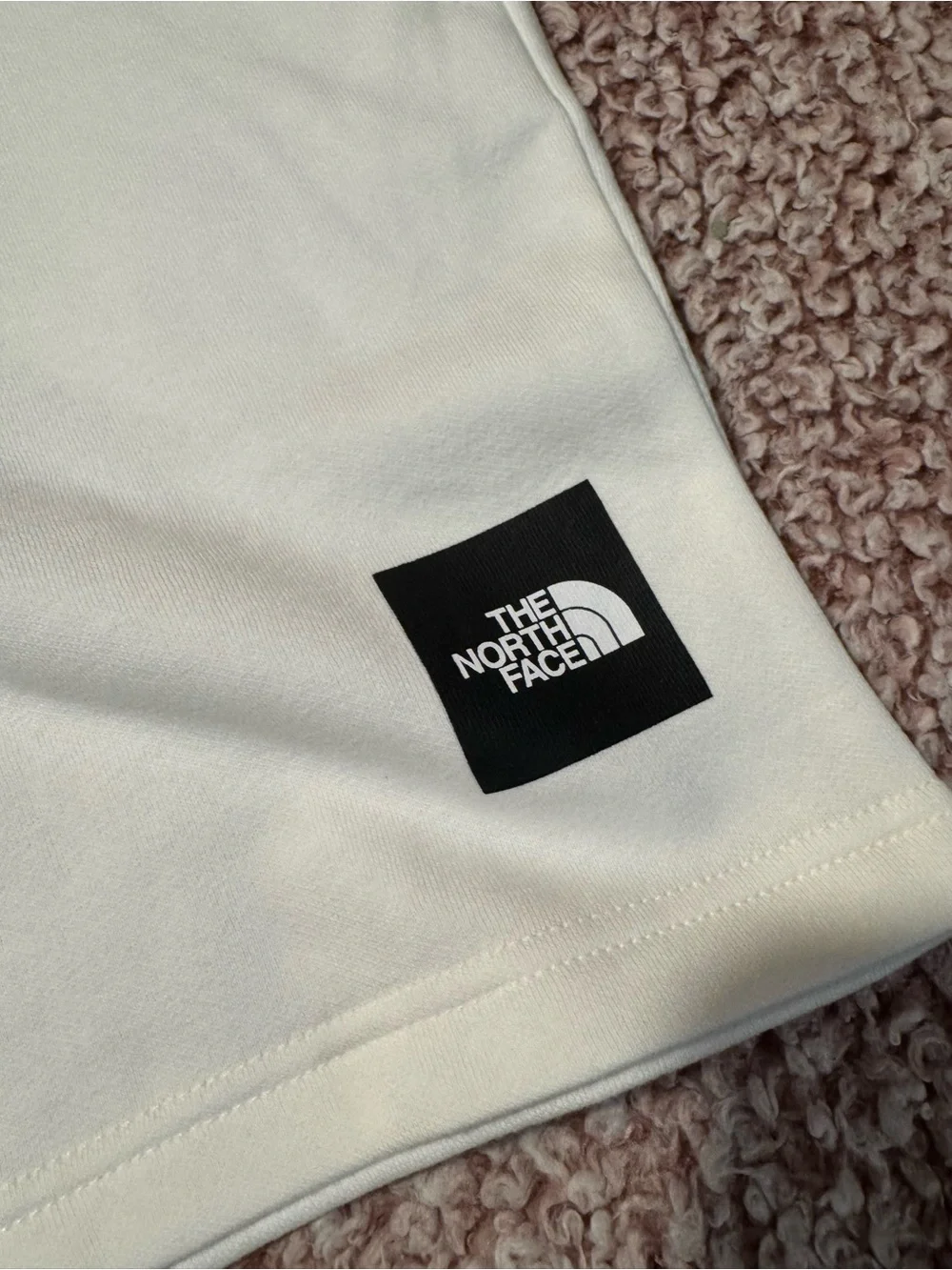 The North Face Men's White Athletic Logo Shorts
